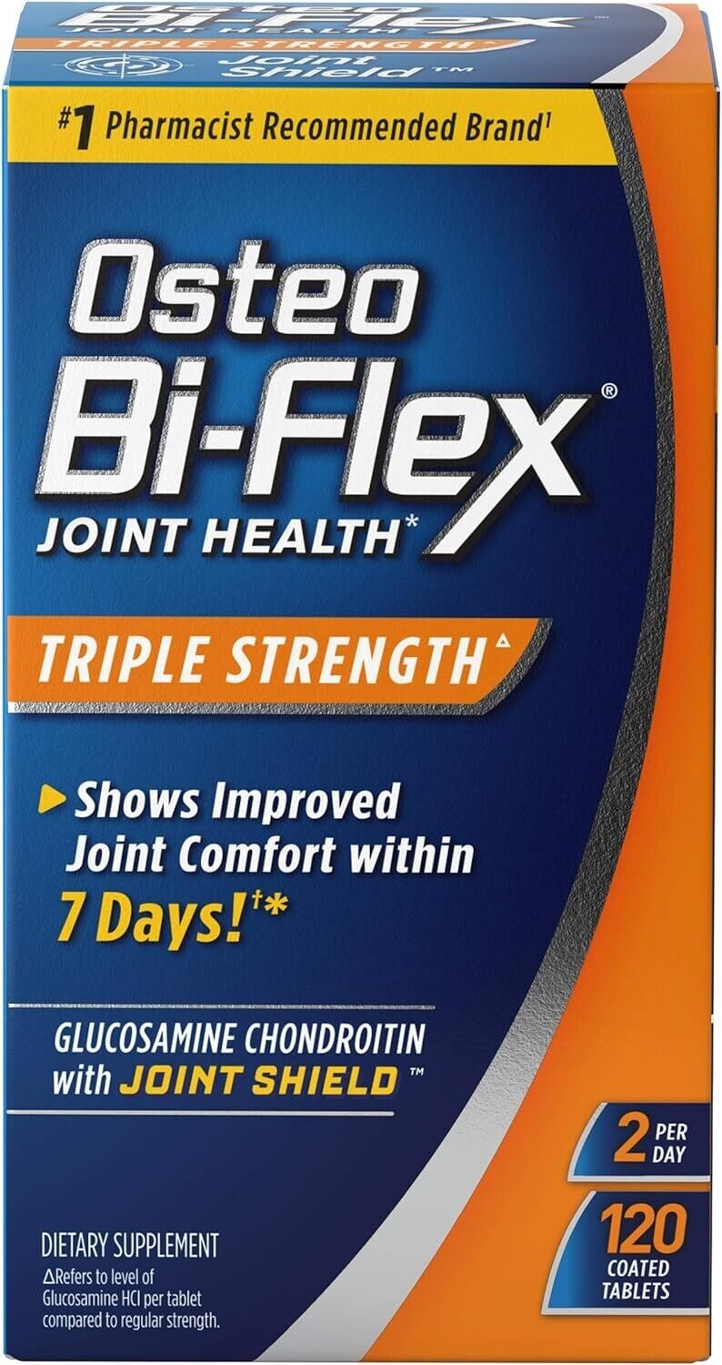 Osteo Bi-Flex Joint Health TRIPLE STRENGTH Vitamin C + Glucosamine HCI 120 Tabs