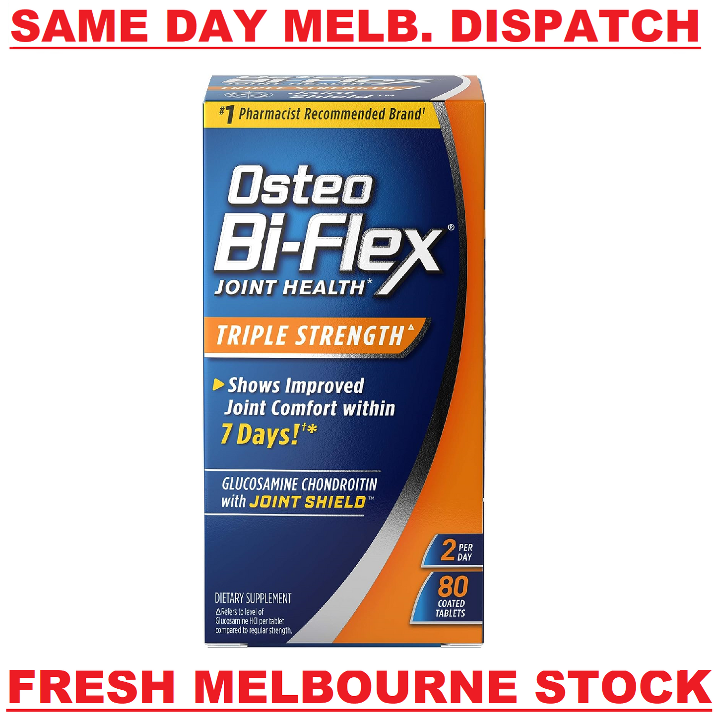 Osteo Bi-Flex Joint Health TRIPLE STRENGTH Vitamin C + Glucosamine HCI - 80 Tabs
