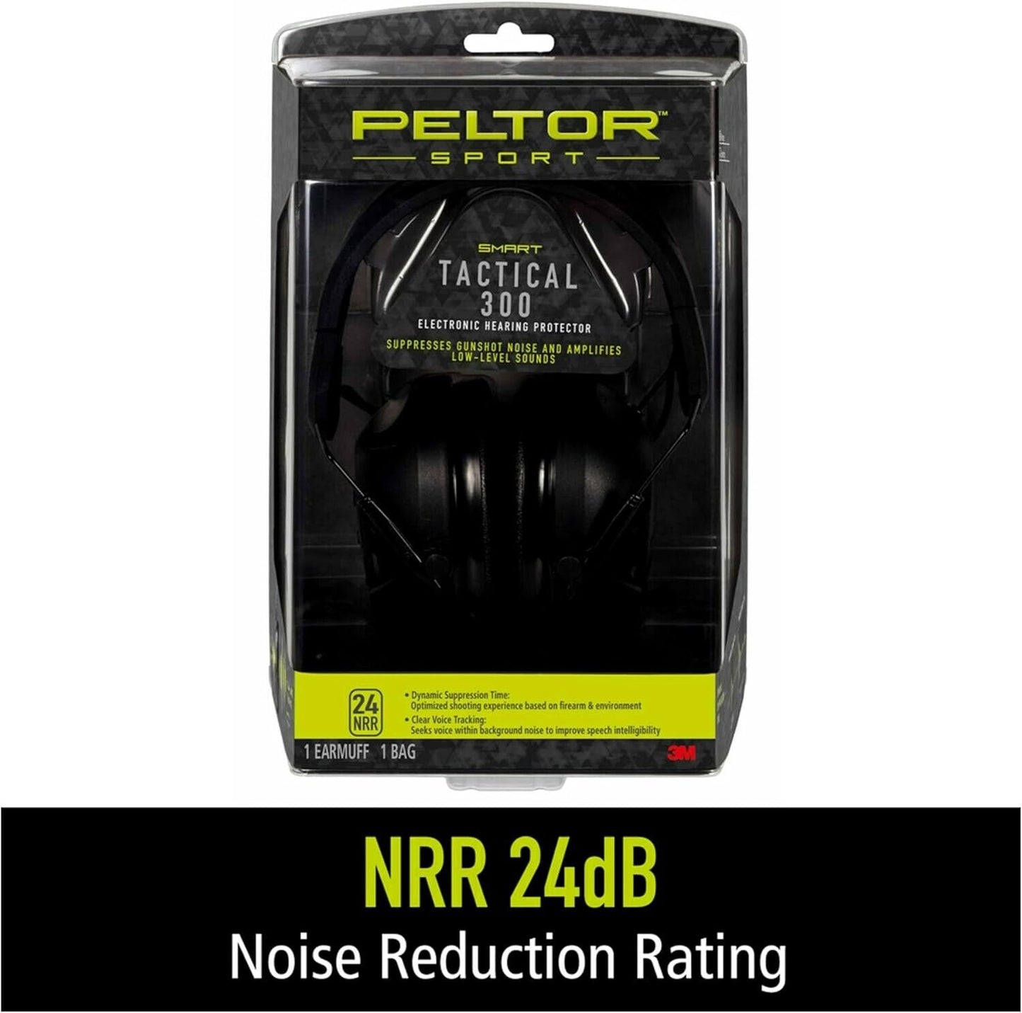 3M Peltor Sport Tactical 300 NRR 24 dB Electronic Bluetooth Hearing Protector