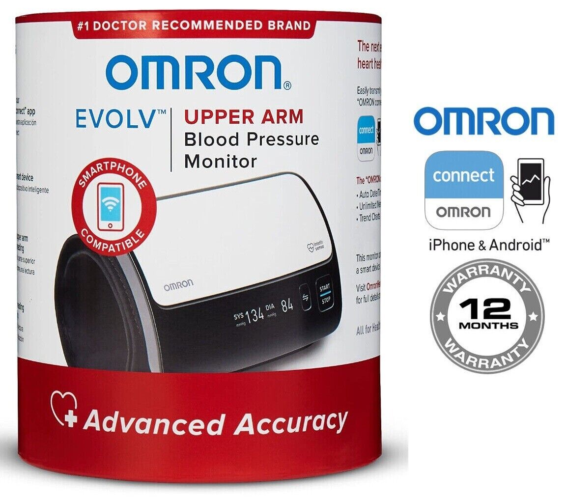 OMRON BP7000 Evolv Bluetooth Wireless Upper Arm Blood Pressure Monitor