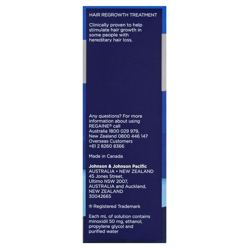 Regaine Rogaine Men's Extra Strength Topical Solution 3 x 60mL (3 Months Supply)