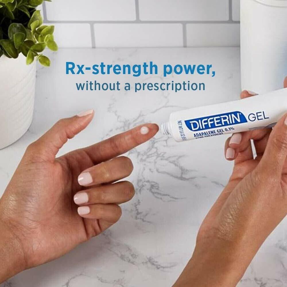 Differin 0.1% Adapalene Gel Maximum Strength Acne Treatment 45g | 90DaySupply