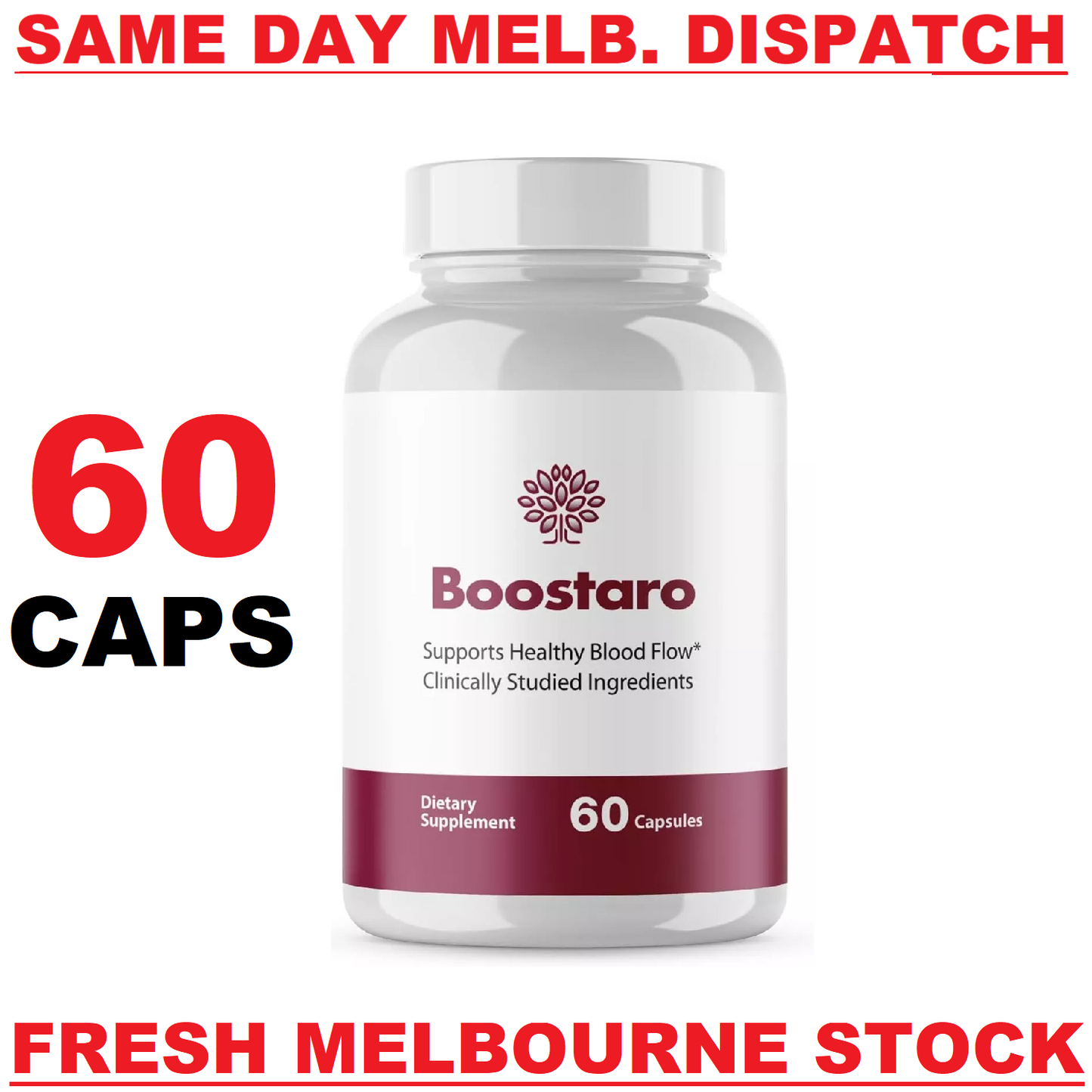 BOOSTARO - Advanced Formula Supplement Healthy Blood Flow *USA MADE* FREE POST