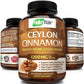 NutriFlair ORGANIC CEYLON CINNAMON 1200mg 120 Caps DOUBLE STRENGTH USA MADE!