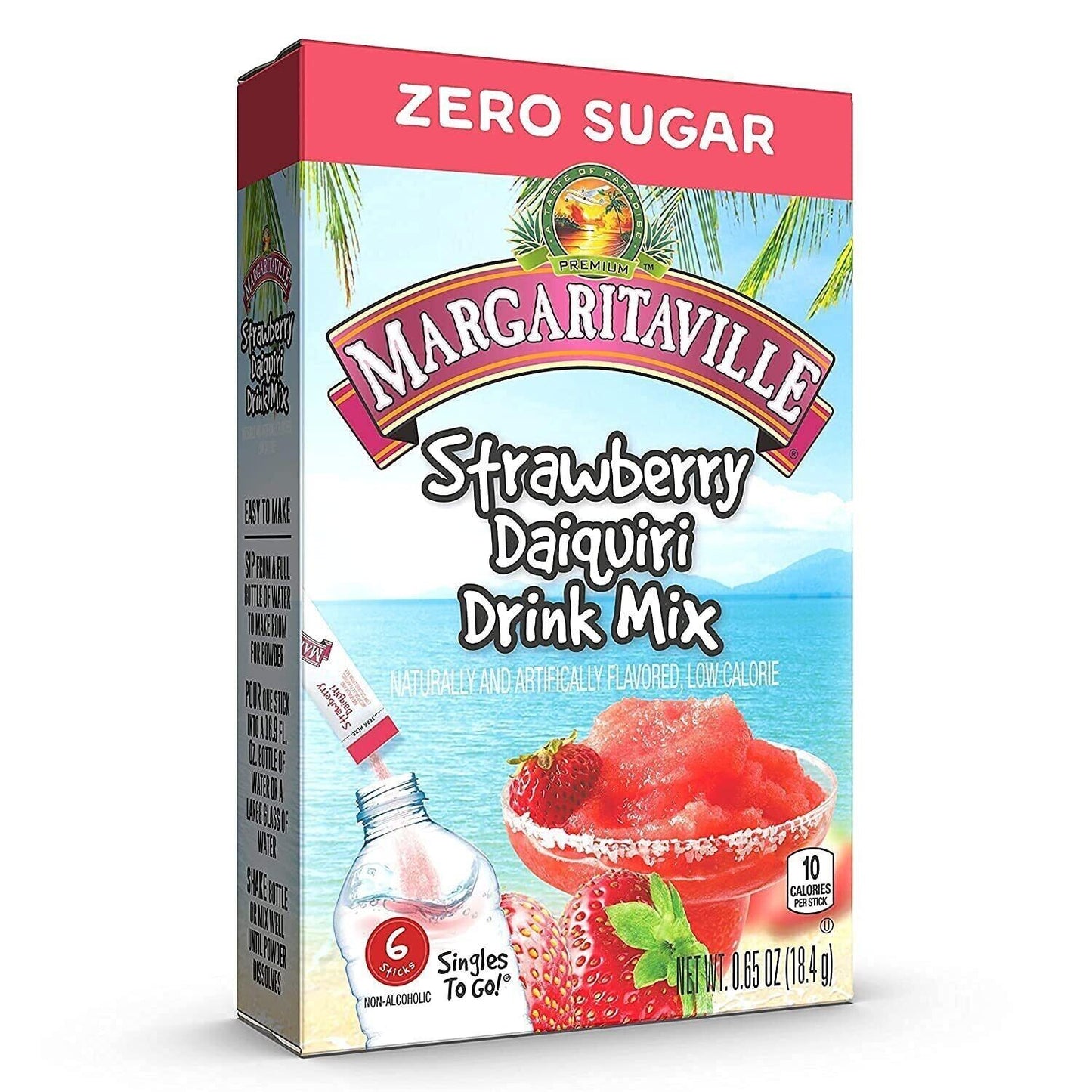 Margaritaville Drink Mix (sugar free powder) - 3 Flavour Choices - 6 Servings
