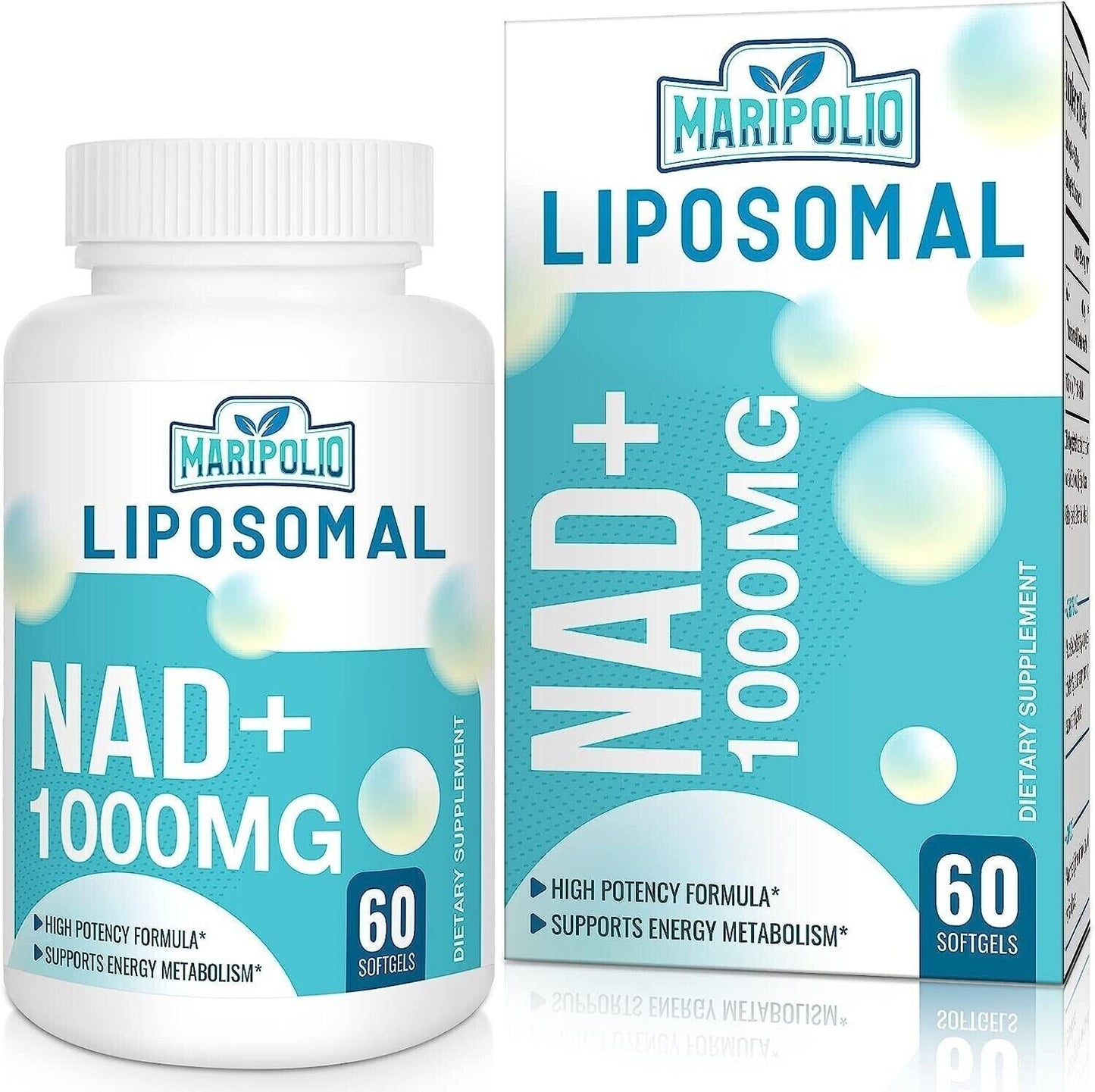 LIPOSOMAL NAD+ 1000mg Anti Aging Formula DNA Repair HIGH STRENGTH - 60 Softgels