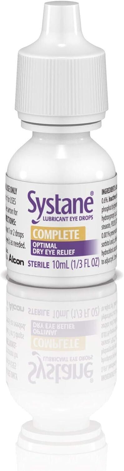 Systane Lubricant Eye Drops Complete Dry Eye Redness Relief - 1 x 10mL Bottle