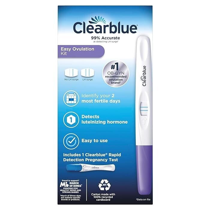 Clearblue Easy Ovulation Complete Kit - 10 Ovulation Tests + 1 Pregnancy Test