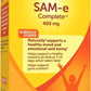 Nature Made SAM-e Complete 400mg Healthy Mood & Joint Support SAMe - 36 Tablets