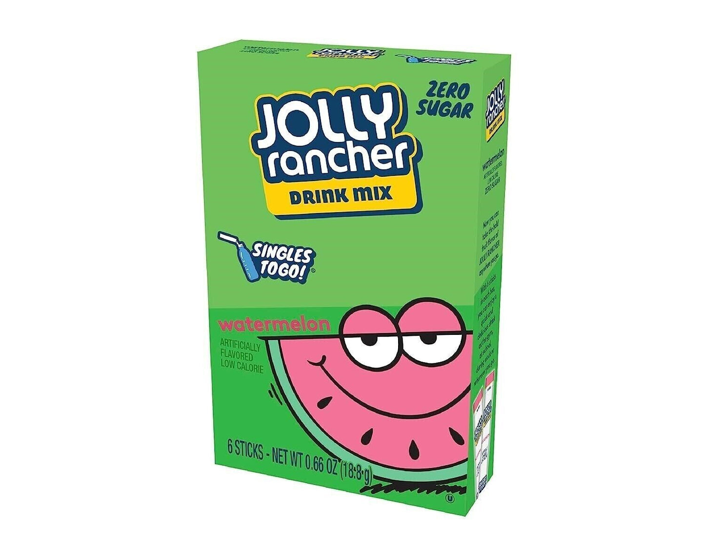 Jolly Rancher Drink Mix (sugar free powder) - 6 Flavour Choices - 6 Servings