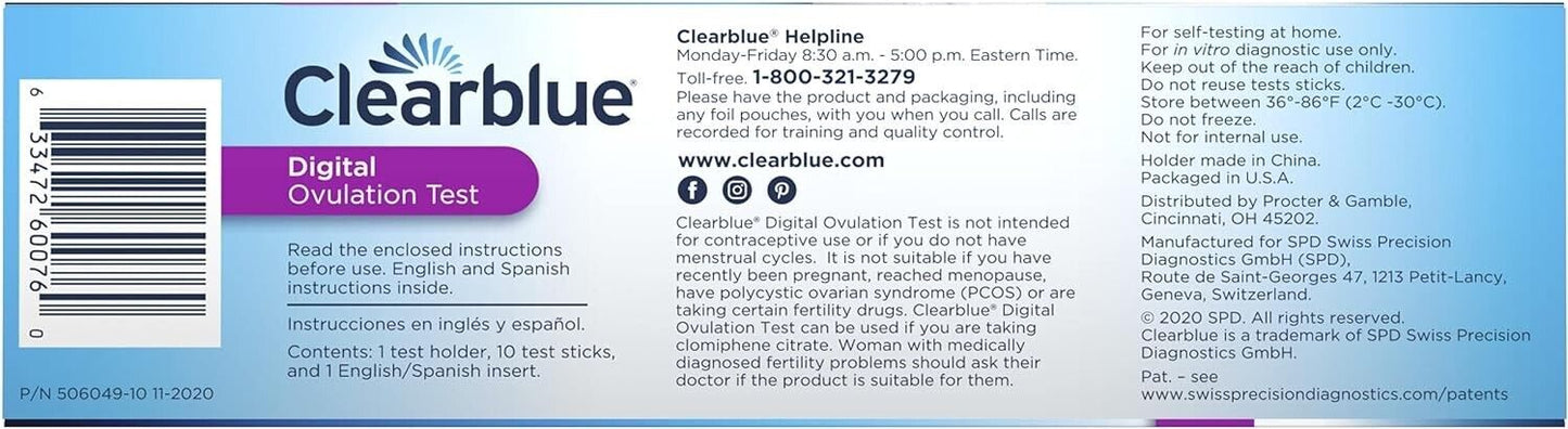 Clearblue Digital Ovulation Test 10 Pack