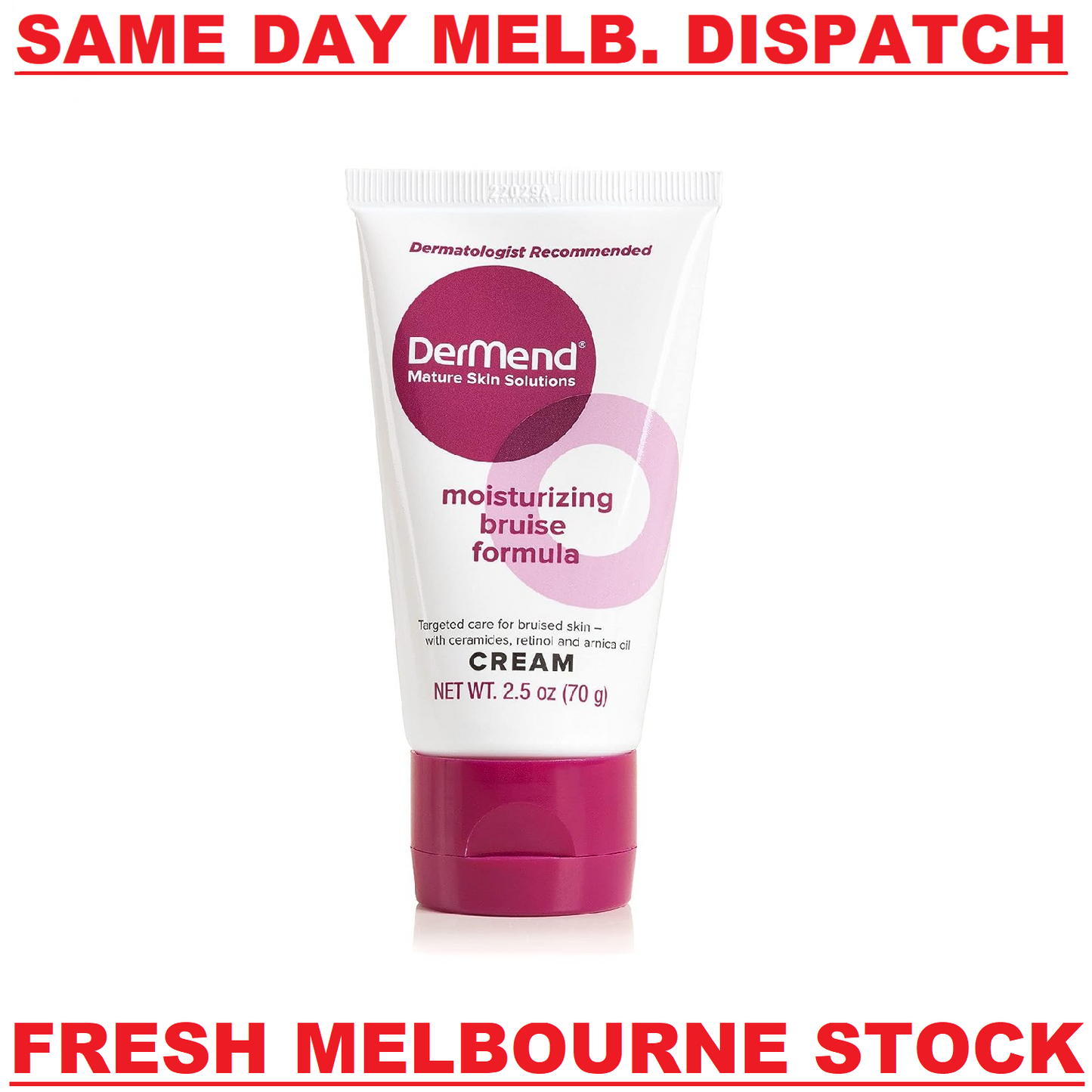 DerMend Moisturising Bruise Cream - Protect, Soothe and Heal Bruised Skin - 70g