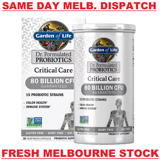 GARDEN OF LIFE Dr. Formulated Probiotics CRITICAL CARE 80-Billion CFU - 30 Caps