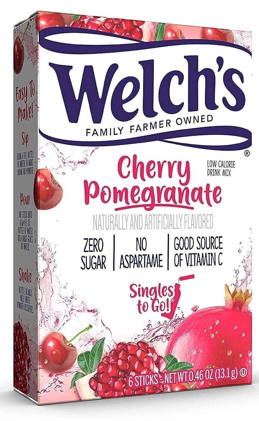 Welch's Drink Mix (sugar free powder) - 4 Flavour Choices - 6 Servings