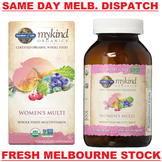 GARDEN OF LIFE mykind Organics WOMEN's Multi Whole Food Multivitamin 144 Tablets