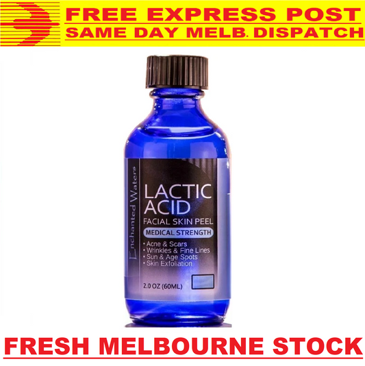 LACTIC ACID FACIAL SKIN PEEL Acne Wrinkles Melasma Age Sun Spots 25% 40% 50% 90%
