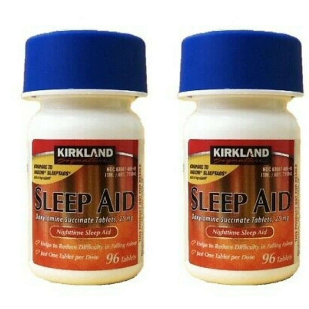 Kirkland night aid 25mg insomnia sleep supplement 192 tabs - FREE EXPRESS POST