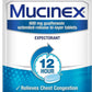 Mucinex Guaifenesin 600mg Expectorant Chest Congestion Loosens Mucus 40 Tablets