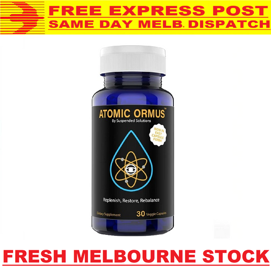 ATOMIC ORMUS MONATOMIC GOLD 30 CAPS Energy Brain Function - FREE EXPRESS POST!