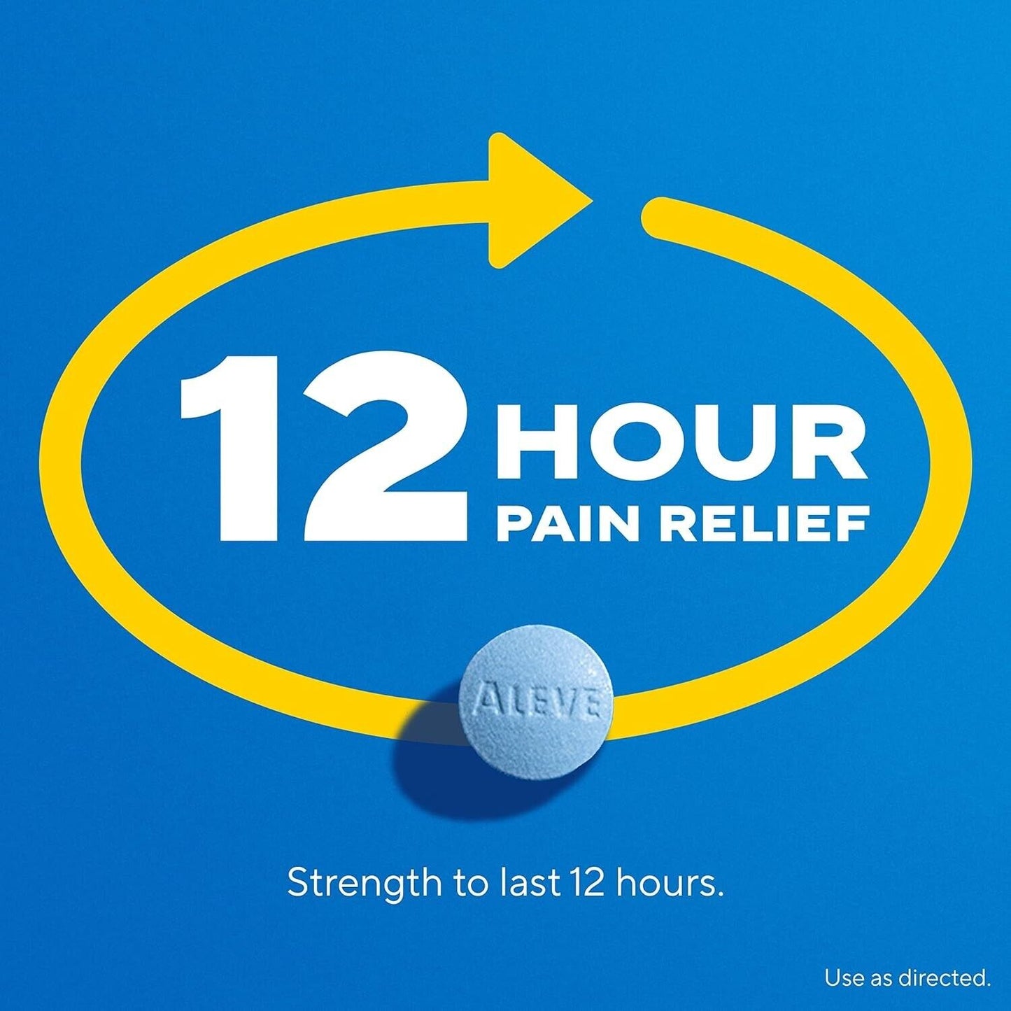 Aleve Back and Muscle Pain 200 Tablets - 12HR Headache Pain Relief Fever Reducer