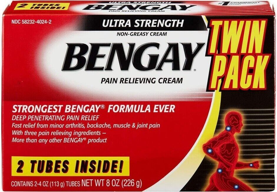 Ultra Strength Bengay Topical Back Pain Relief Cream 113g / 226g - EXP 01.26