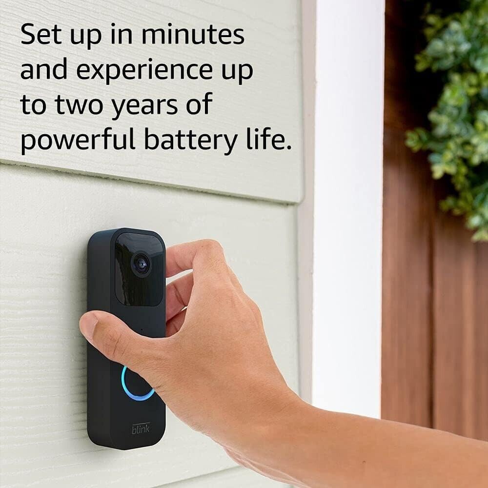 Blink Video DoorBell + Sync Module 2 Intercom WiFi Door Bell Wireless HD Camera