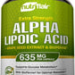 NUTRIFLAIR Alpha Lipoic Acid 635mg + Grape Seed Extract & Bioprene 120 Capsules