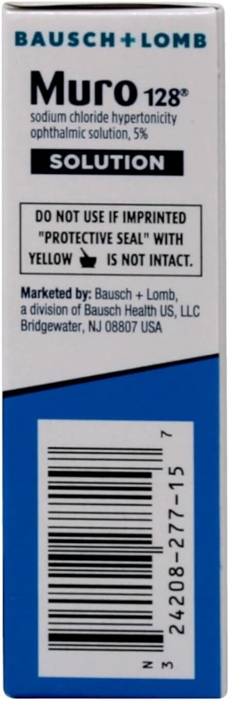 Muro 128 - 5% Solution Eye Drops Relief of Corneal Edema 15mL - FRESH MELB STOCK