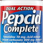 PEPCID Complete Famotidine 10mg Acid Reducer + Antacid 50 Chewable Tablets Berry