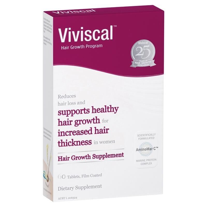 [EXP 01/2025] Viviscal Women's Hair Supplement 60 Tablets Promotes Hair Growth