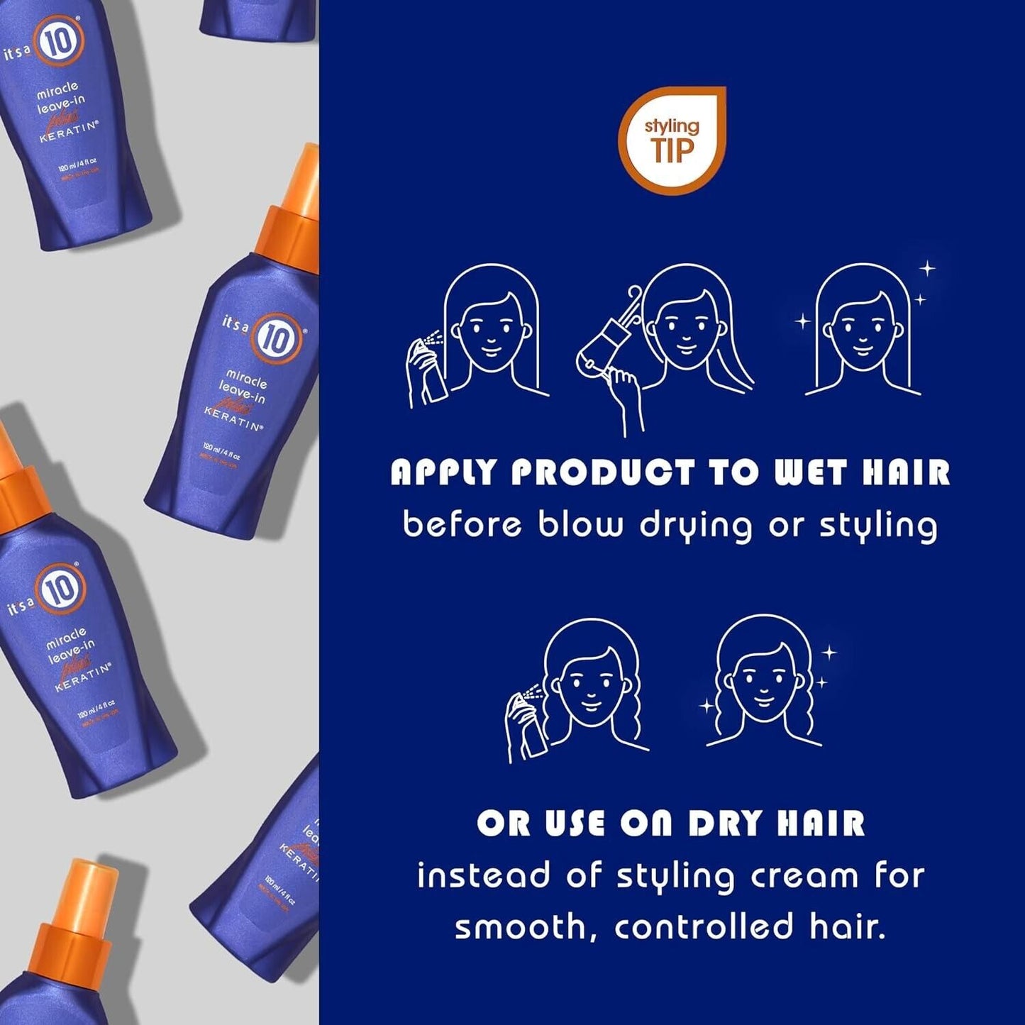 It's a 10 Haircare Miracle Leave-In PLUS Keratin Nourishing Hair Treatment 120mL