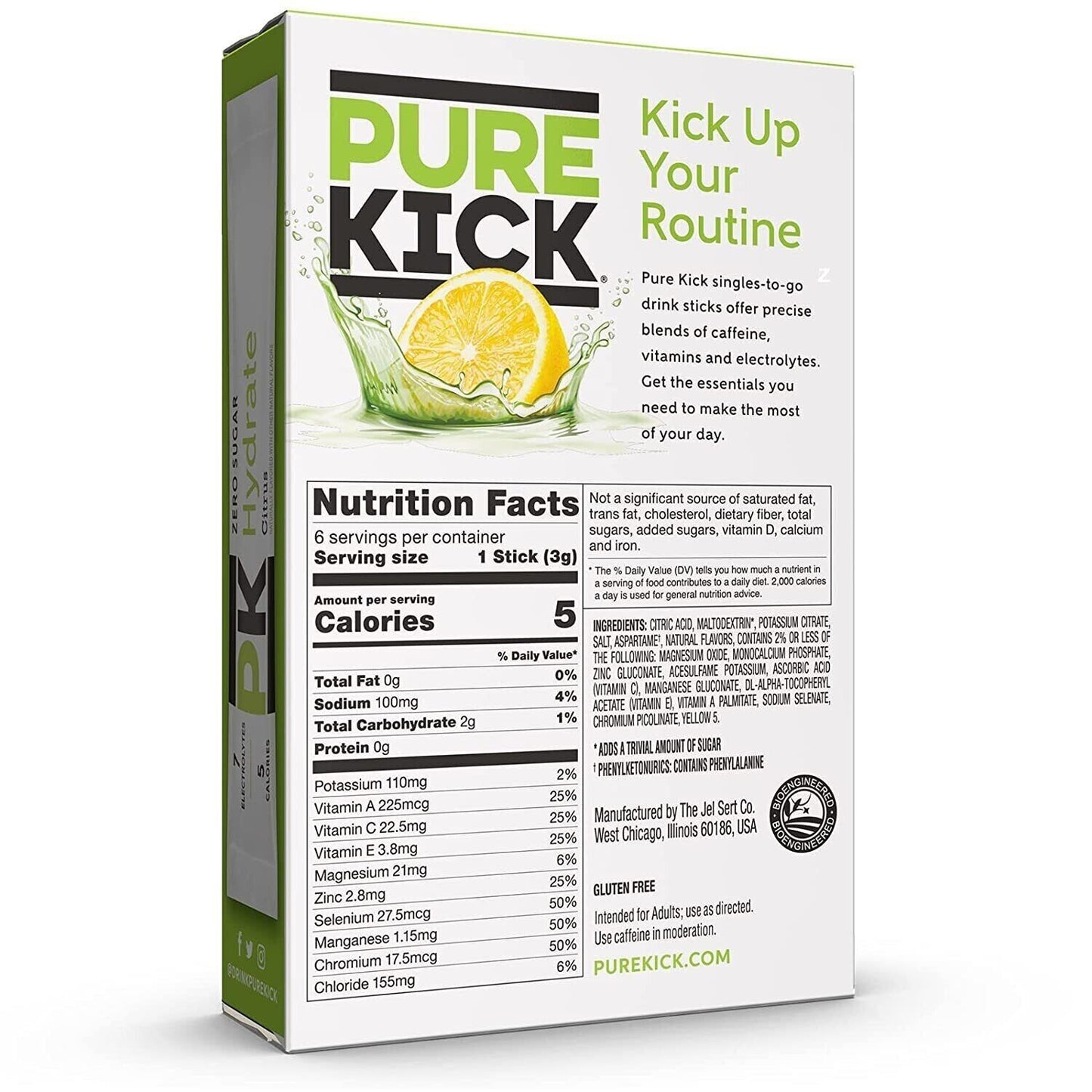 Pure Kick Electrolyte & Energy Drink- Sugar Free- 6 Servings - 8 Flavours