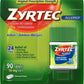 ZYRTEC CETIRIZINE 10MG 24HR ALLERGY & HAYFEVER RELIEF 90 TABLETS EXP. 05/2025