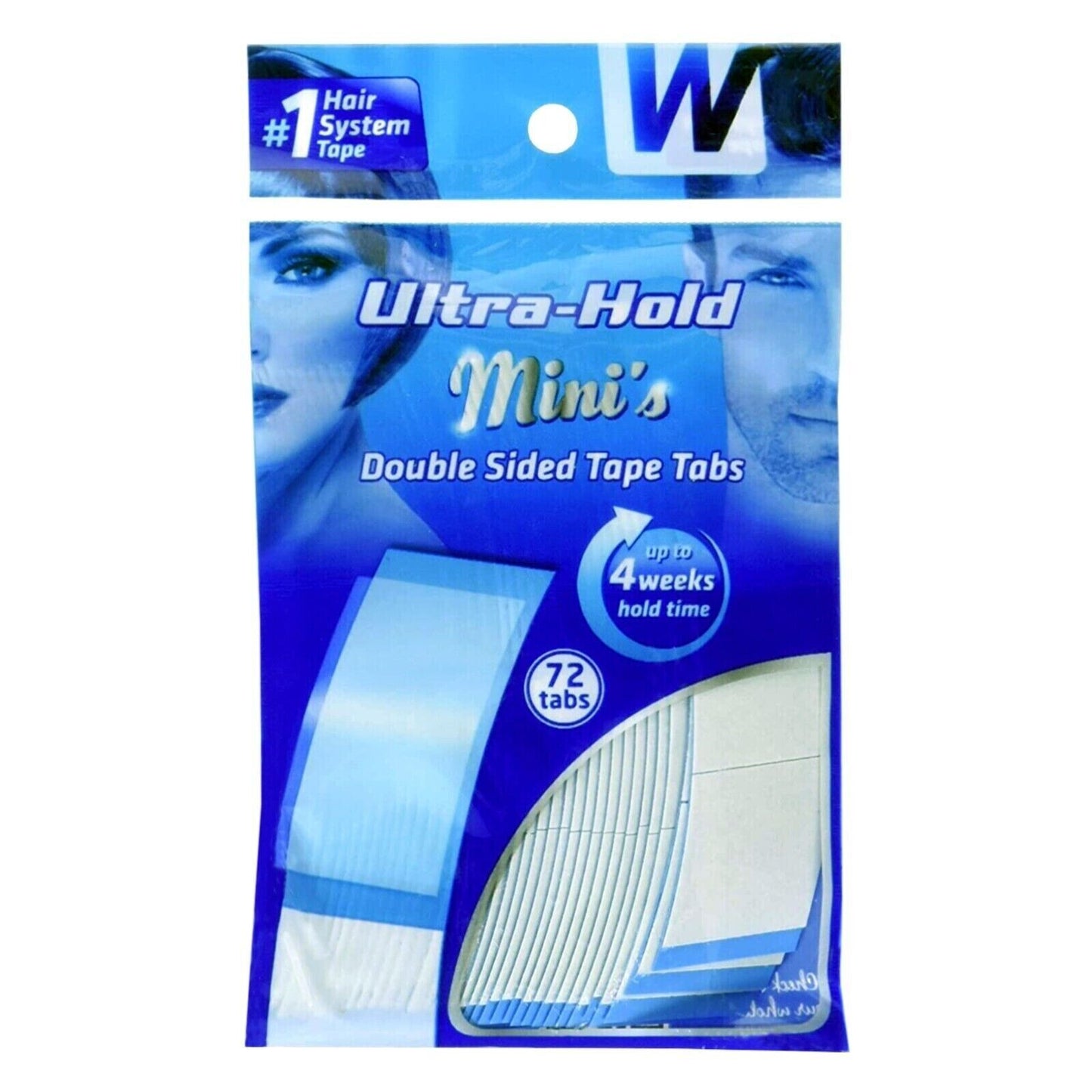 Walker Tape Ultra Hold Minis - Double Sided Hair Tape Tabs Wigs & Hairpiece 72PK