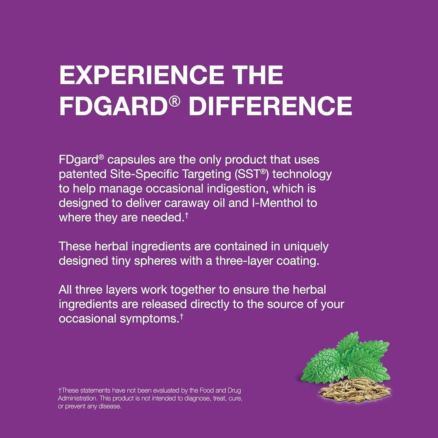 FDgard Pre-Meal Gut Health Supplement Indigestion & Bloating Relief 36 Capsules