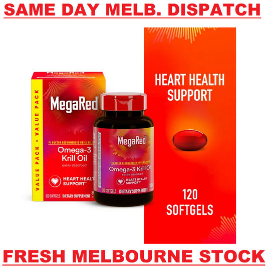 MegaRed Antarctic Krill Oil 350mg 120 Softgels Omega-3s EPA DHA and Astaxanthin