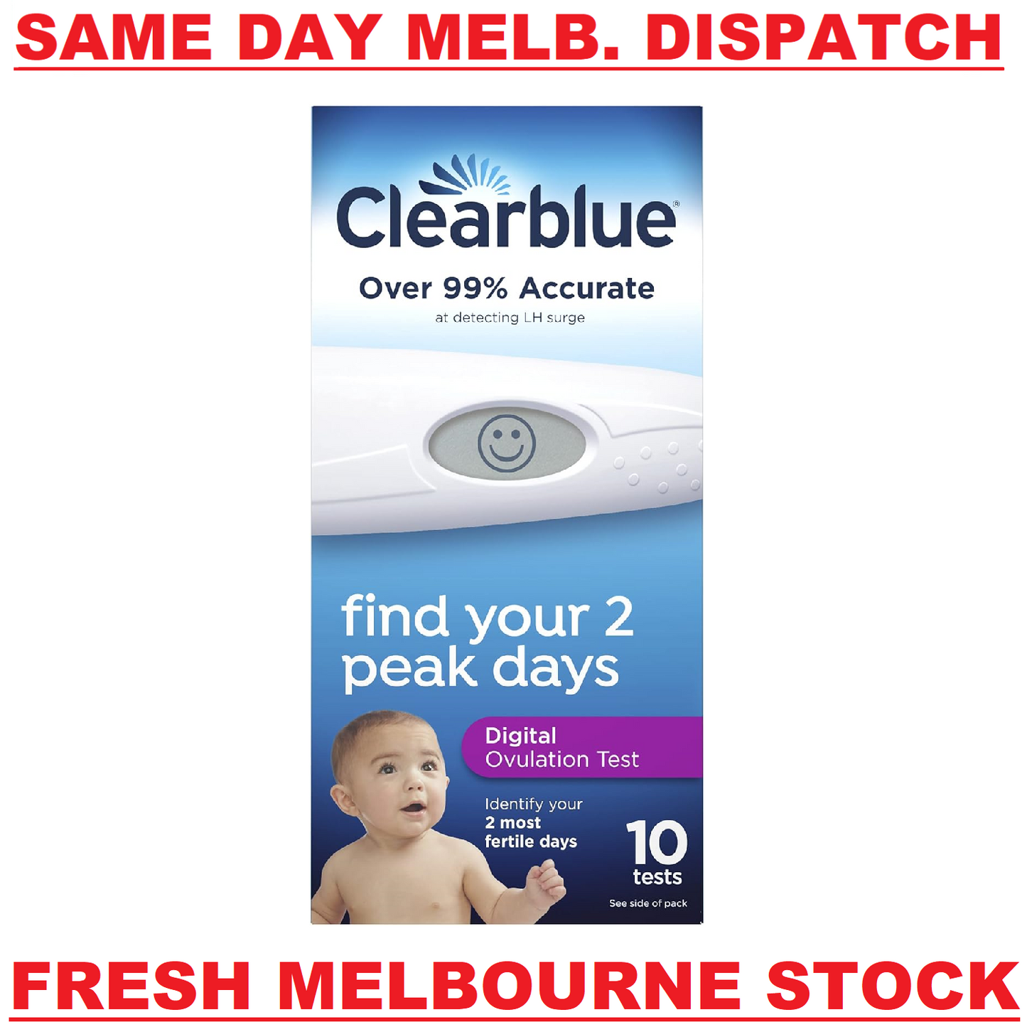 Clearblue Digital Ovulation Test 10 Pack