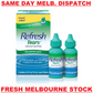 Refresh Tears Lubricant Eye Drops for Dry Eyes Redness Relief - 2 x 15mL Bottles