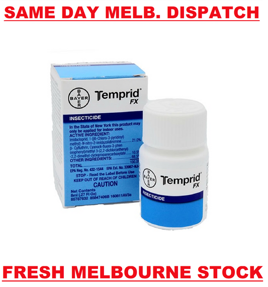 TEMPRID FX Insect Spray Beta-Cyfluthrin Imidaclo prid - 8ml Mix (makes 3.8L)