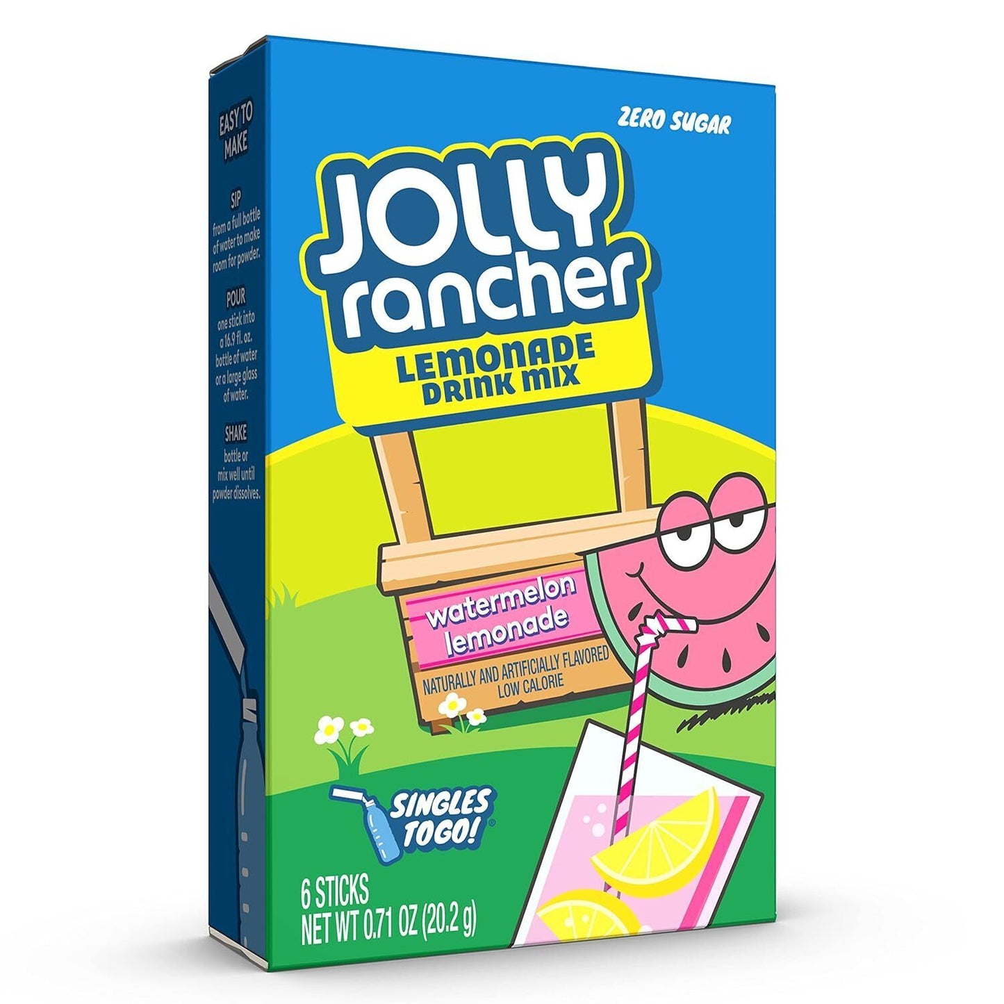 Jolly Rancher Drink Mix (sugar free powder) - 6 Flavour Choices - 6 Servings