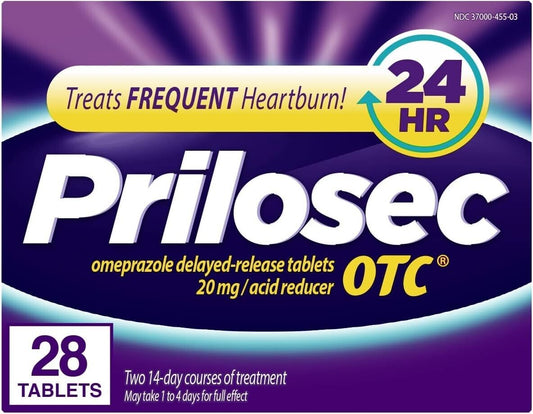 Prilosec OTC 20mg - Acid Reducer Reflux 24 Hour Heartburn Relief - 28 Tablets