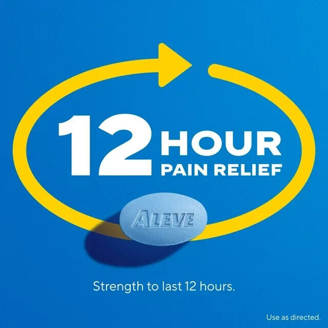 Aleve Soft-Grip Arthritis Cap 270 Caplet 12HR Headache Pain Relief Fever Reducer
