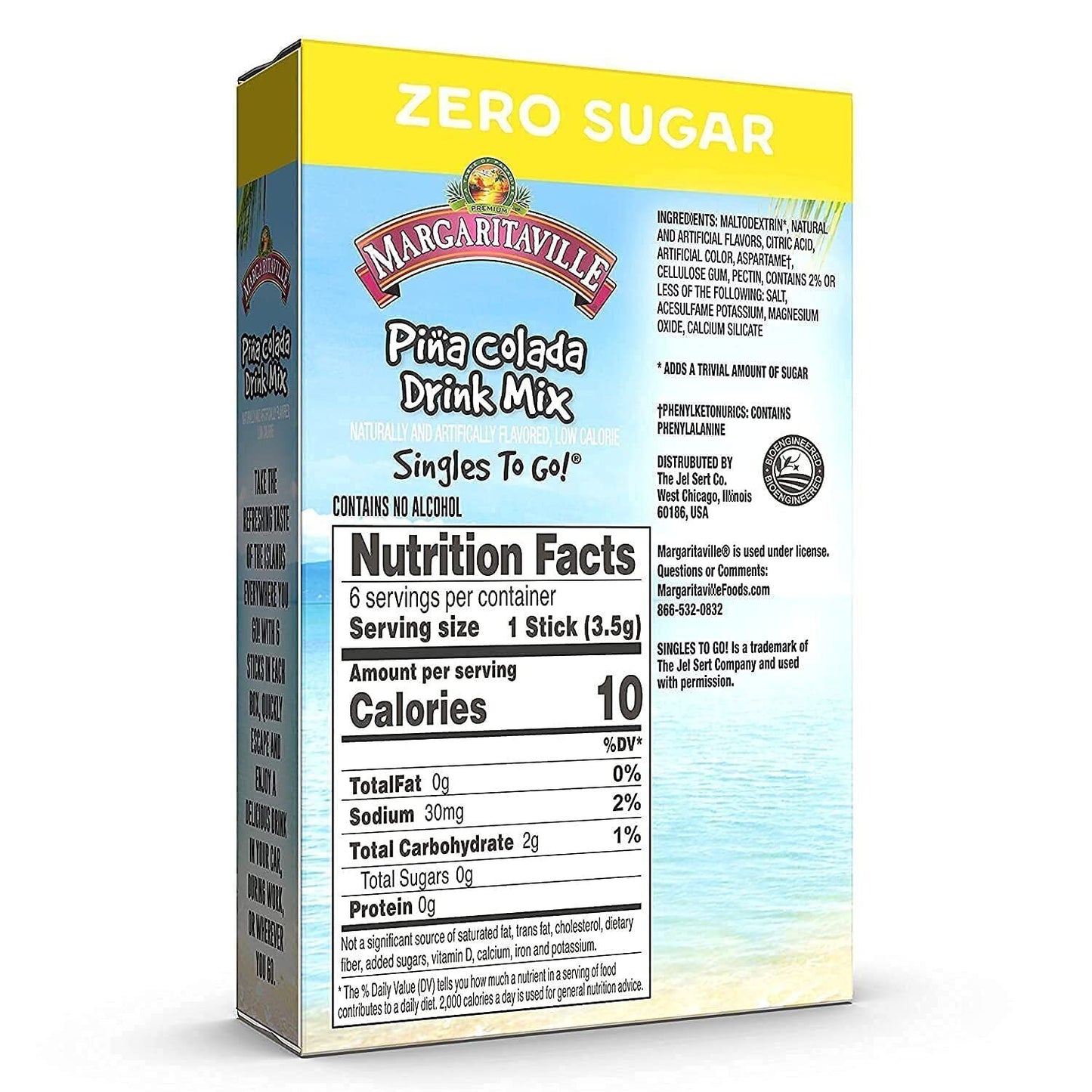 Margaritaville Drink Mix (sugar free powder) - 3 Flavour Choices - 6 Servings