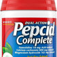 PEPCID Complete Famotidine 10mg Acid Reducer + Antacid 25 Chewable Tablets Mint