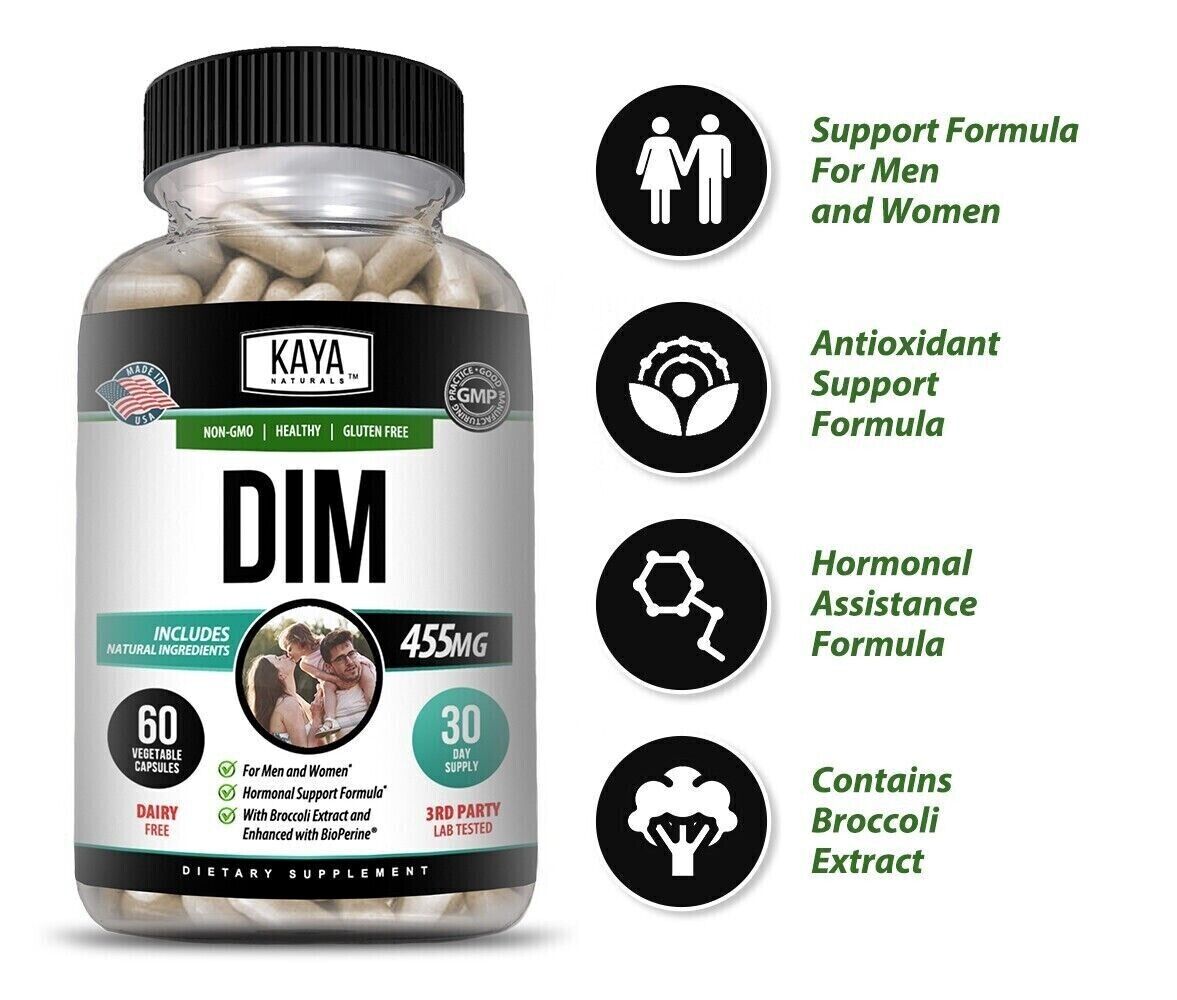 DIM DIINDOLYLMETHANE 455mg MAXIMUM STRENGTH 60 Capsules - FREE EXPRESS POST!