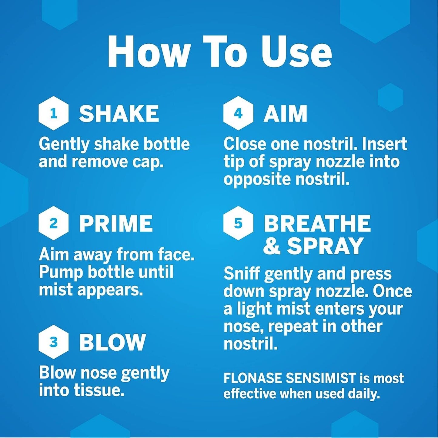 Flonase Sensimist Allergy Hayfever Nasal Spray 24HR Relief Non-Drowsy 120 Sprays