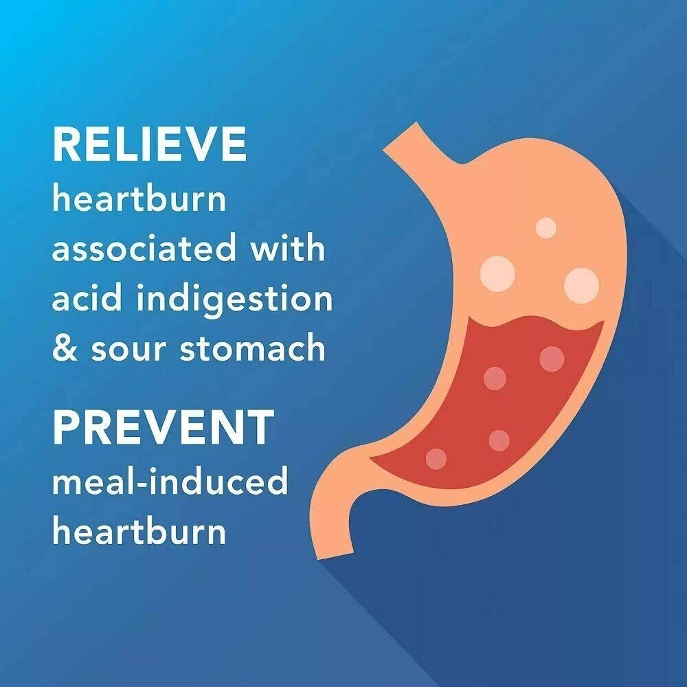 VALUE PACK 200ct Famotidine 20mg Acid Reducer Heartburn Relief- Pepsid Free Post