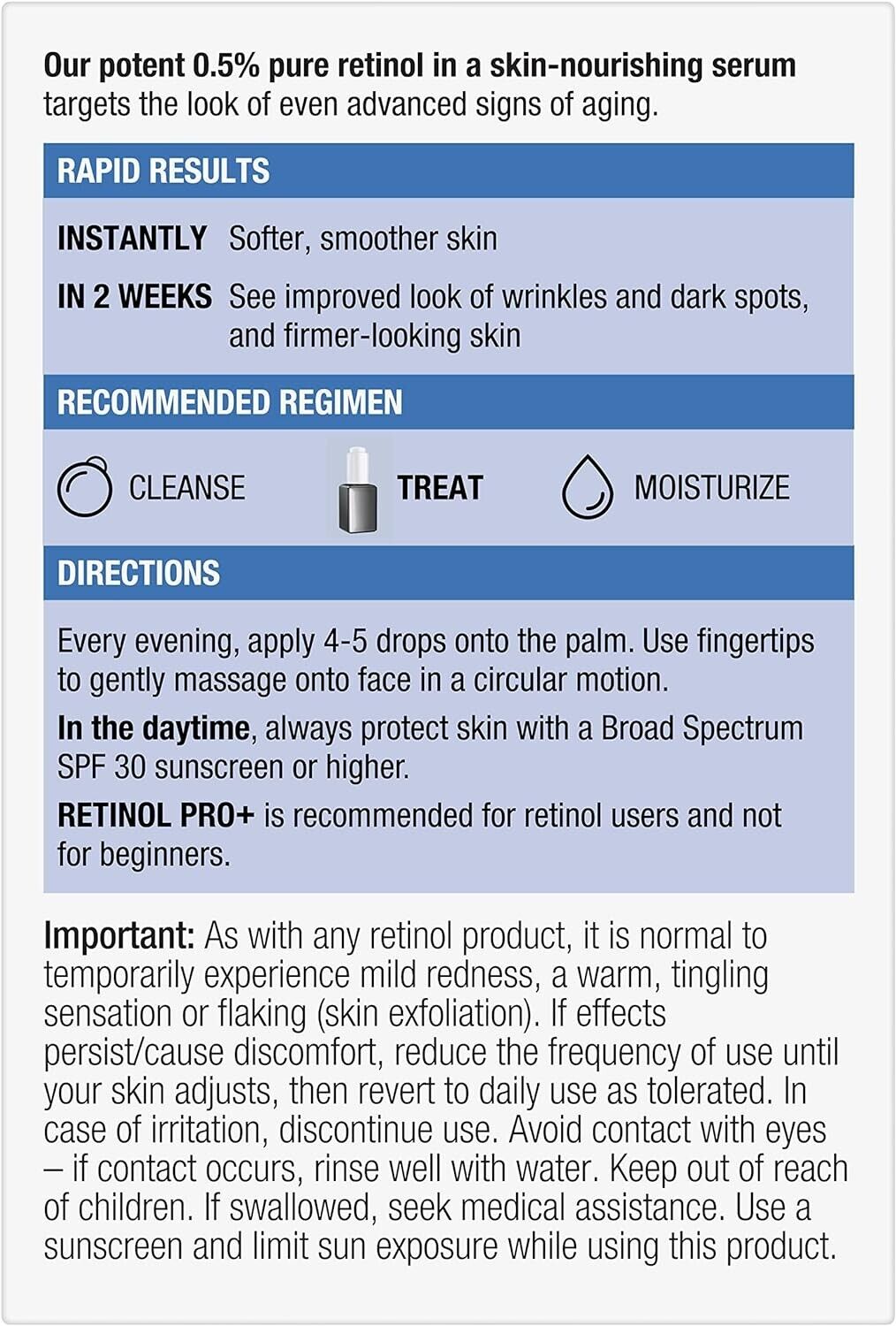 Neutrogena Rapid Wrinkle Repair - Retinol Pro+ 0.5% Power Serum Anti Aging 30mL