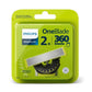 Genuine Philips Norelco OneBlade 360 Blade Replacement Blades 2 Pack - QP420/80
