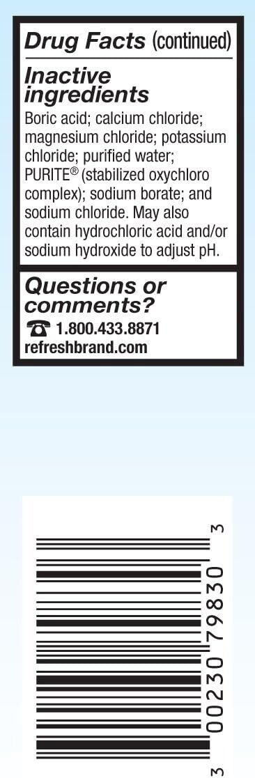 Refresh Tears Lubricant Eye Drops for Dry Eyes Redness Relief - 2 x 15mL Bottles